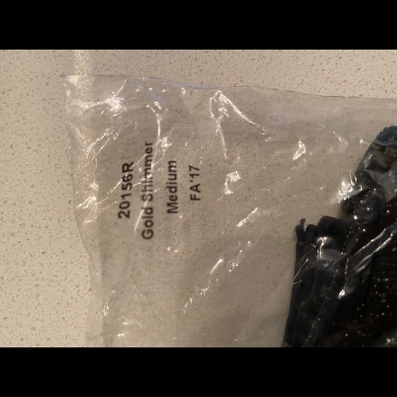 Spanx Arm Tights Layering Piece Gold Shimmer M - Picture 4 of 7